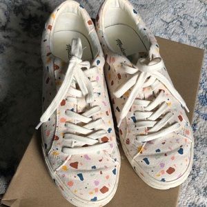Madewell sidewalk sneakers in terrazzo canvas